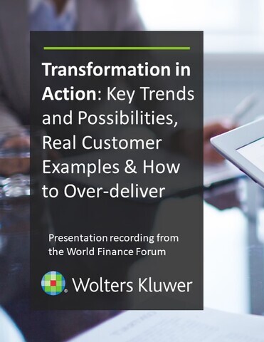 Finance transformation in action: key trends, possibilities and real customer examples