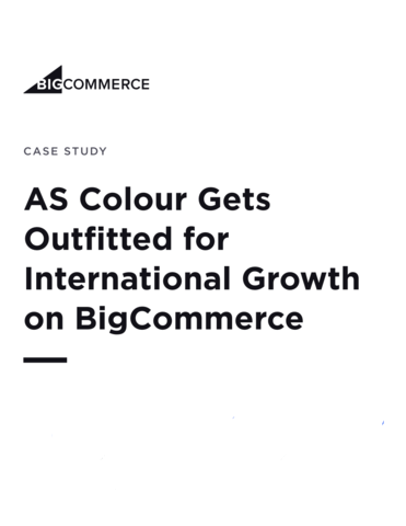 AS Colour Gets Outfitted for International Growth on BigCommerce