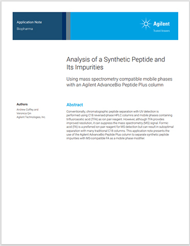 Analysis of a Synthetic Peptide and its Impurities