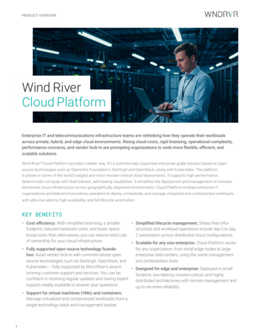 Wind River Cloud Platform: Enterprise Private Cloud