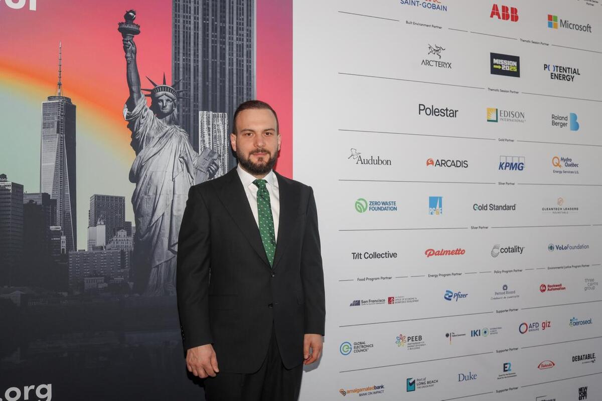 Mr Samed Agirbas at New York Climate Week, Zero Waste Foundation