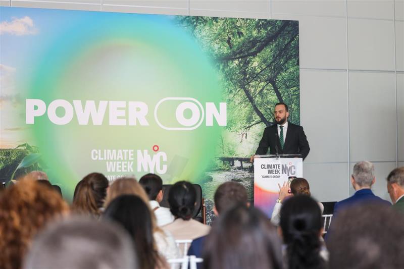 Mr Samed Agirbas at New York Climate Week, Zero Waste Foundation