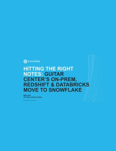 Guitar Center’s Data Migration Playbook