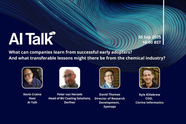 AI Talk: What can companies learn from successful early adopters? And what transferable lessons might there be from the chemical industry?