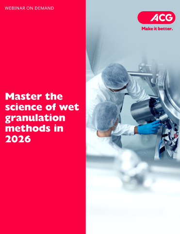 Master the science of wet granulation methods