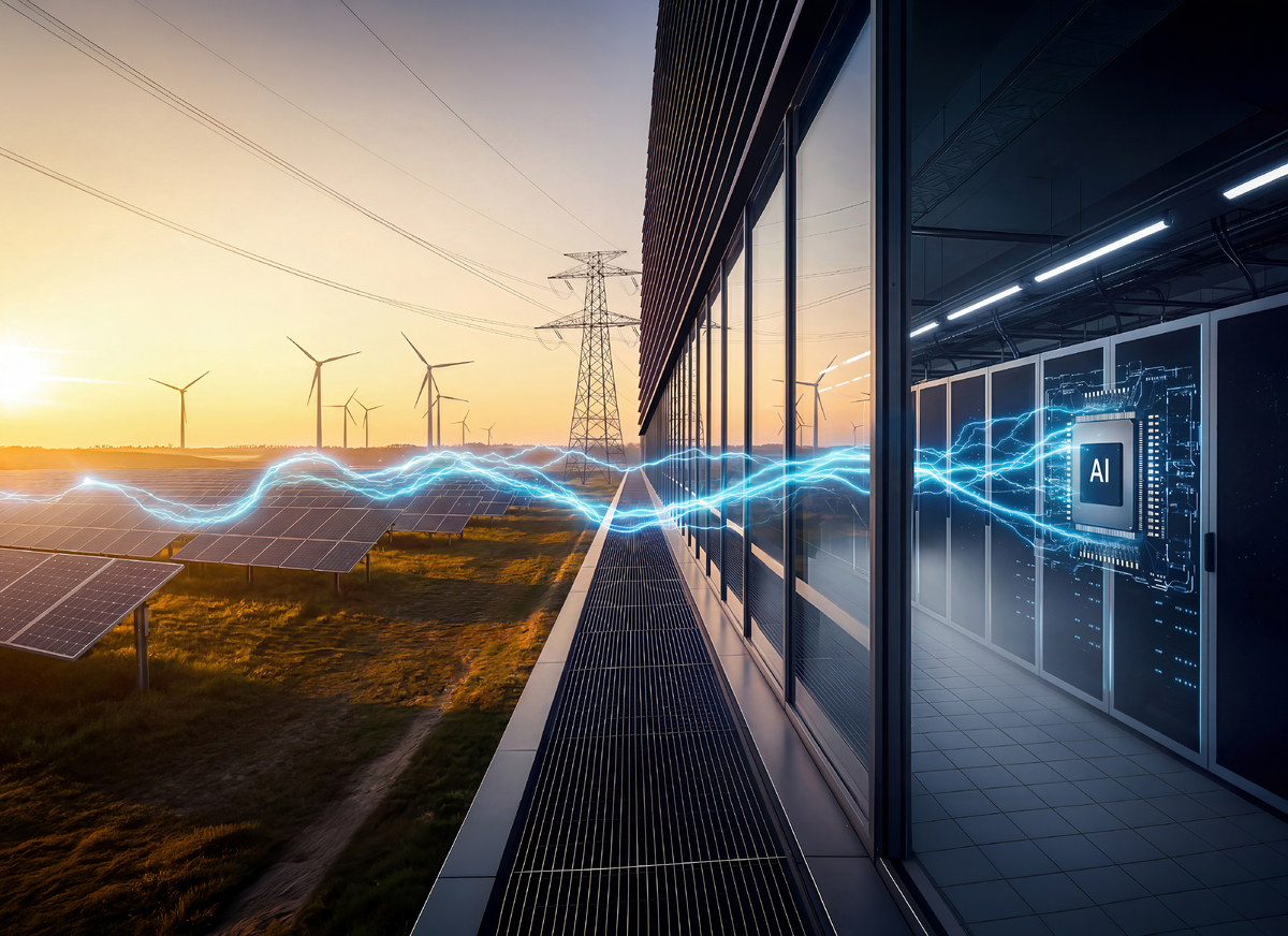 From grid to chip: efficient power management for AI data centres