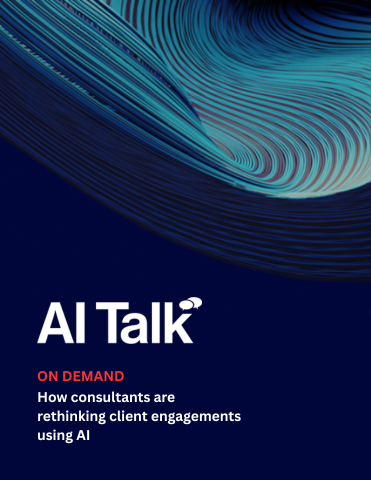 Watch OnDemand: How consultants are rethinking client engagements using AI